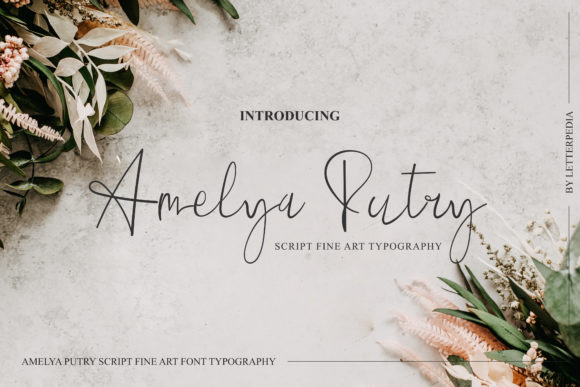 Amelya Putry: A Slim Script Font for Web Design