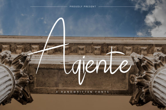 Aqiente: A Delicate Script Font for Makers
