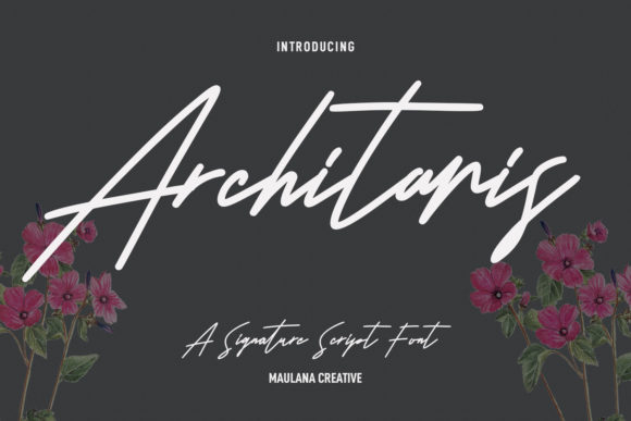 Architaris Signature Font for Elegant Branding