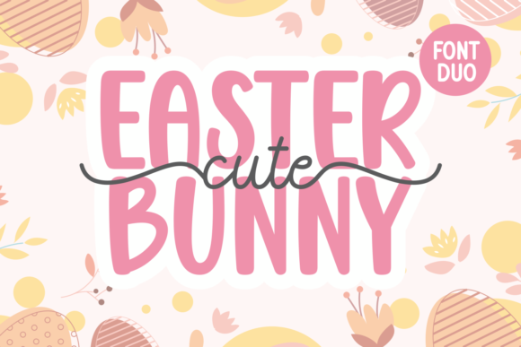Cute Easter Bunny Font for Digital Design