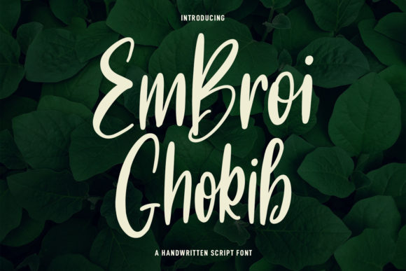 Embroi Ghokib Font for Bold Campaign Design