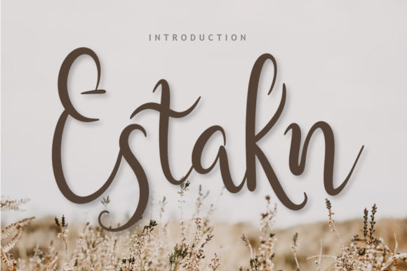 Estakn: A Timeless Script Handwritten Font for Branding
