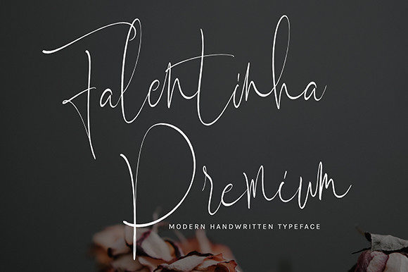 Falentinha Premium: A Romantic Script Font for Makers