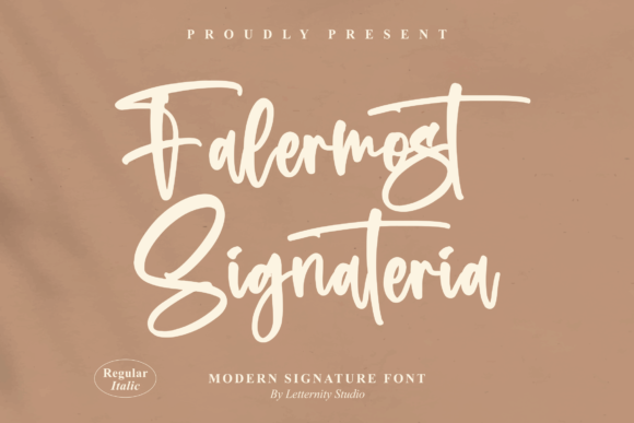 Falermost Signateria: A Script Font for Makers