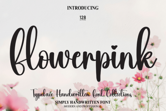 Flowerpink Script Font for Handmade Brands