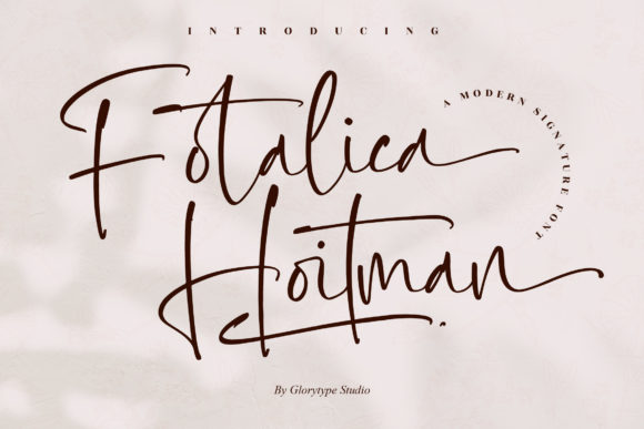 Fotalica Hoitman: A Delicate Script Font for Branding
