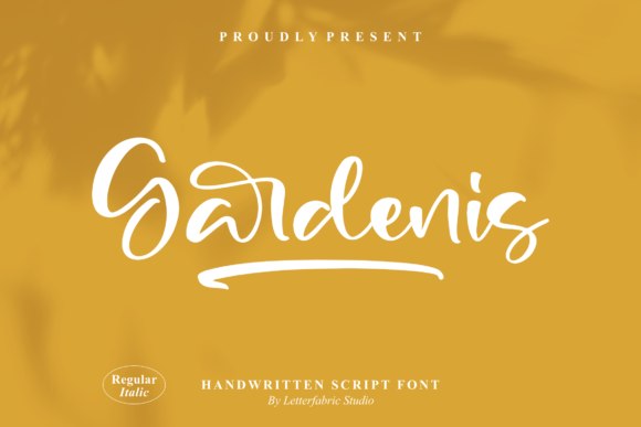 Gardenis: A Trendy Script Font for Editorial Design