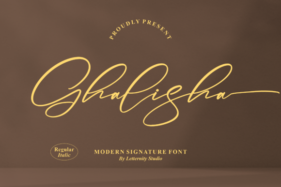 Ghalisha Script Font for Small Business Branding