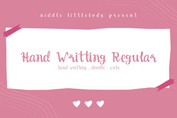 Hand Writting Font for Makers and Sellers