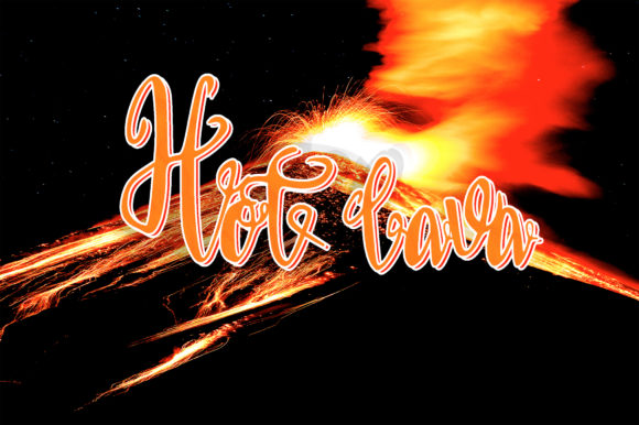 Hot Lava Font for Handmade Branding