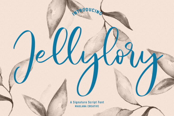Jellylory: A Joyful Script Font for Editorial Design