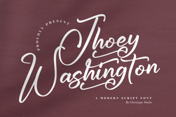Jhoey Washington Script Font for Elegant Branding