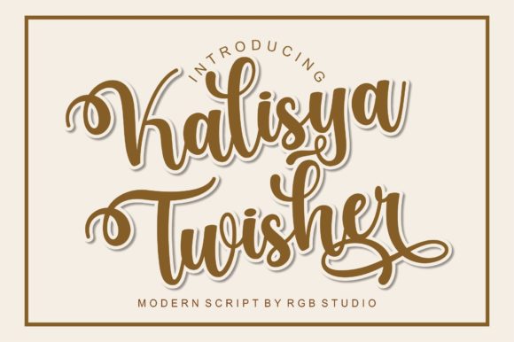 Kalisya Twisher Font Review for Brand Designers