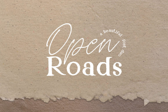 Open Roads Duo Font for Vintage Craft Branding