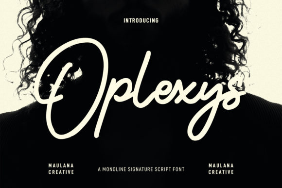 Oplexys: A Vintage Script Font for Digital Branding