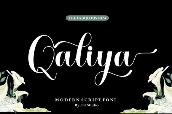 Qaliya: A Refined Script Typeface for Modern Editorial Design