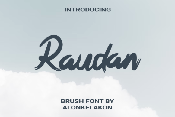 Raudan: A Flowing Brushed Script Font for Modern Branding