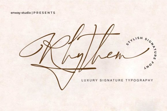 Rhythem Signature Font for Modern Campaigns
