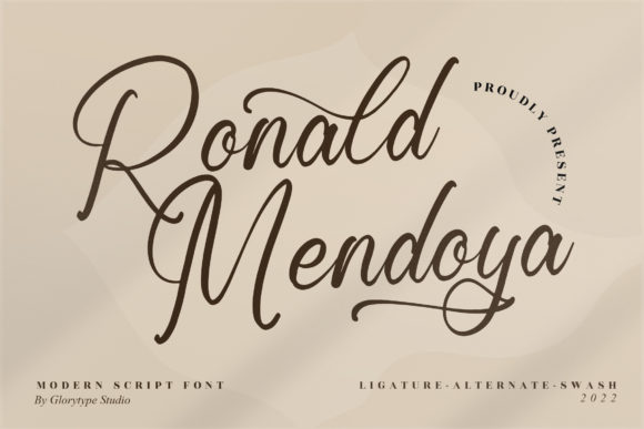Ronald Mendoya: A Vintage Script Font for Magical Campaigns