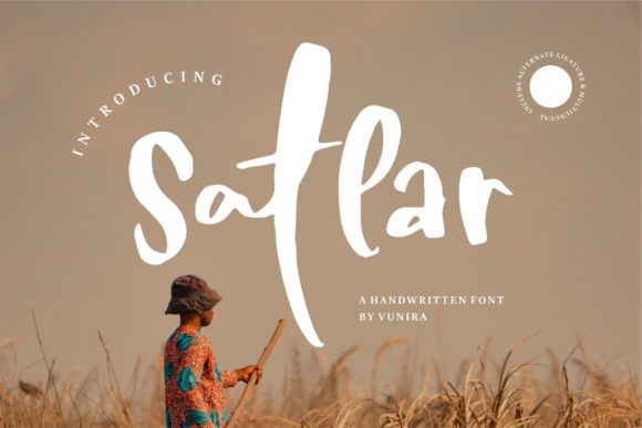 Satlar: A Script Typeface for Modern Editorial Design