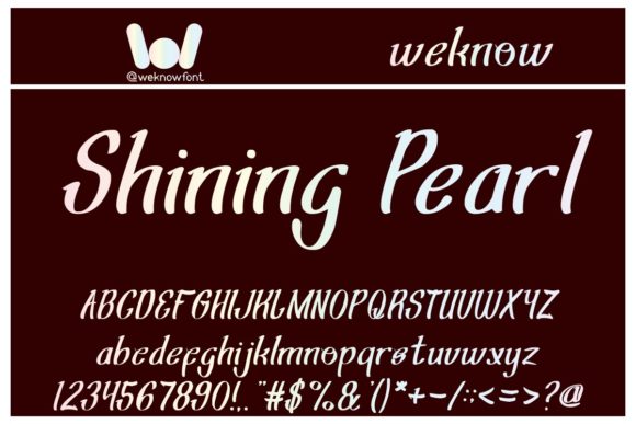 Shining Pearl Font for Elegant Business Branding