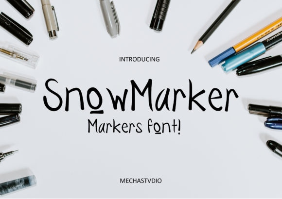 Snow Marker Font for Scroll-Stopping Social Graphics