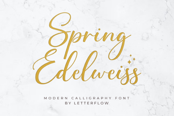 Spring Edelweiss: A Delicate Script Font for Elegant Editorial Design