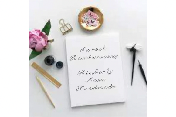 Swoosh Handwriting: A Delicate Script Font for Makers