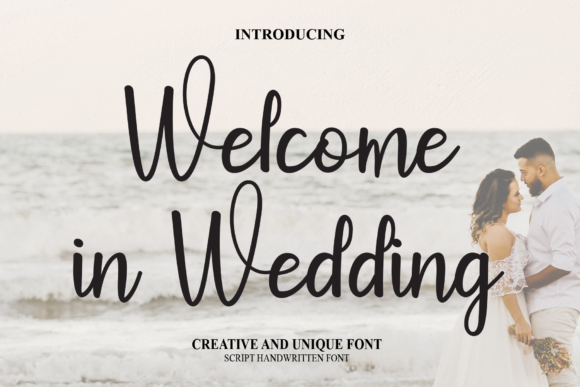 Welcome in Wedding Font for Crafters